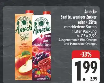 E-Center Amecke sanfte säfte apfel naturtrüb Angebot
