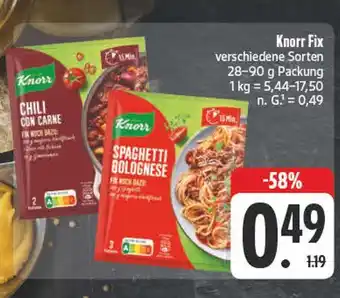E-Center Knorr chili con carne Angebot