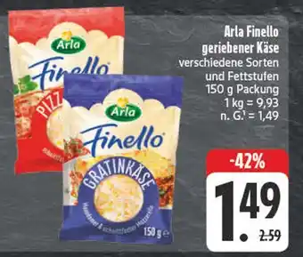 E-Center Arla finello geriebener käse Angebot