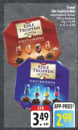 E-Center Trumpf edle tropfen in nuss obstliköre Angebot