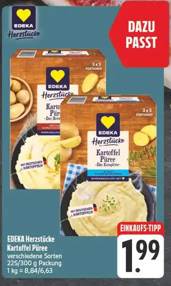 E-Center Edeka herzstücke kartoffel püree Angebot