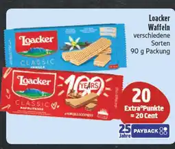 E-Center Loacker waffeln Angebot