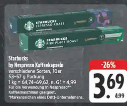 E-Center Starbucks by nespresso kaffeekapseln Angebot