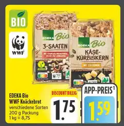 E-Center Edeka bio wwf knäckebrot Angebot