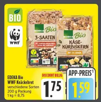 E-Center Edeka bio wwf knäckebrot Angebot