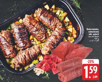 E-Center Rinderrouladen, -schmorbraten oder -gulasch Angebot