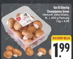 E-Center Gut & günstig champignons braun Angebot