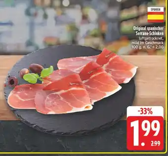 E-Center Original spanischer serrano-schinken Angebot