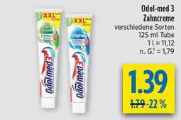 diska Odol-med 3 zahncreme minzfrisch Angebot