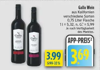 diska Gallo cabernet sauvignon Angebot