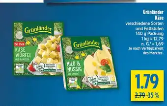 diska Grünländer käse würfel mild & nussig Angebot