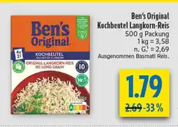diska Ben's original kochbeutel langkorn-reis Angebot