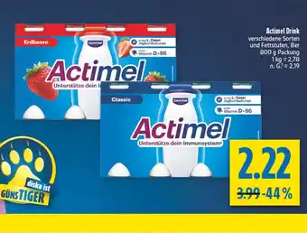 diska Danone actimel erdbeere Angebot