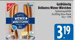 Edeka Gut&günstig delikatess wiener würstchen Angebot
