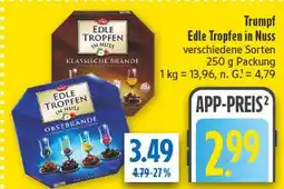 diska Trumpf edle tropfen in nuss klassische brände Angebot