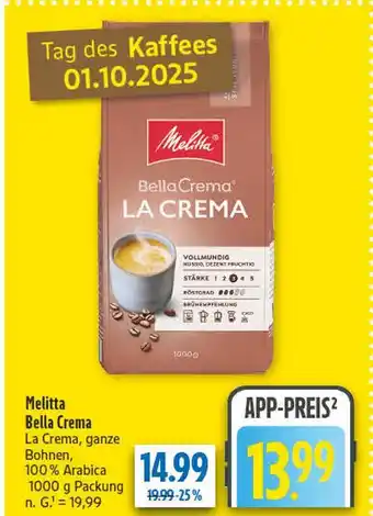 diska Melitta bella crema la crema Angebot