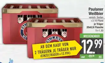 Edeka Paulaner weißbier Angebot