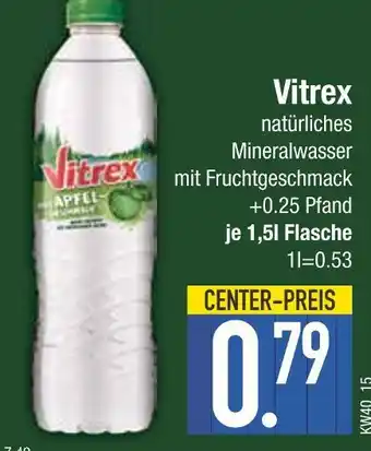 Edeka Vitrex natürliches mineralwasser mit fruchtgeschmack Angebot