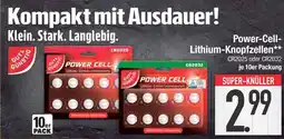 Edeka Gut & günstig power-cell lithium-knopfzellen cr2025 Angebot