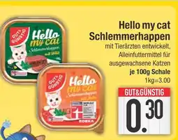 Edeka Gut & günstig hello my cat schlemmerhappen mit sauce Angebot