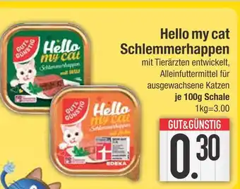 Edeka Gut & günstig hello my cat schlemmerhappen mit sauce Angebot
