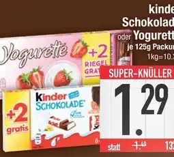 Edeka Kinder schokolade Angebot