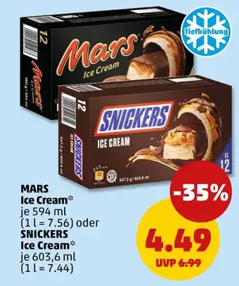 PENNY Mars oder snickers ice cream Angebot
