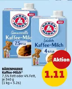 PENNY Bärenmarke genussvolle kaffee-milch Angebot