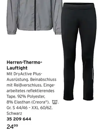 Tchibo Herren-thermo-lauftight Angebot