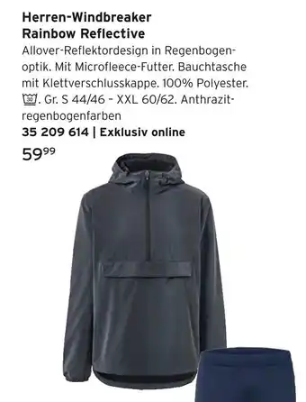 Tchibo Herren-windbreaker rainbow reflective Angebot