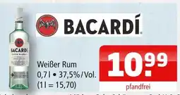 Getränke Oase Bacardí weißer rum Angebot