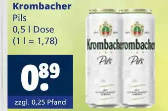 Getränkewelt Krombacher pils Angebot
