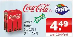 Getränke Oase Coca-cola fanta, sprite Angebot