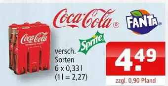 Getränke Oase Coca-cola fanta, sprite Angebot