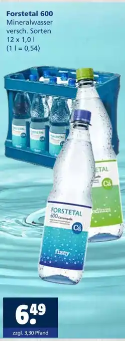 Getränkewelt Forstetal 600 mineralwasser Angebot