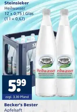 Getränkewelt Steinsieker heilwasser Angebot