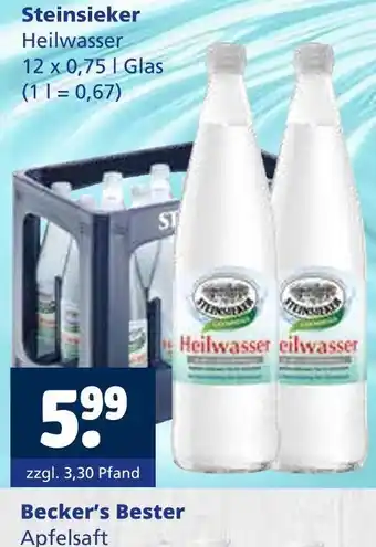 Getränkewelt Steinsieker heilwasser Angebot