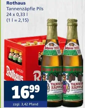 Getränkewelt Rothaus tannenzäpfle pils Angebot