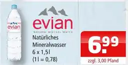 Getränke Oase Evian natürliches mineralwasser Angebot