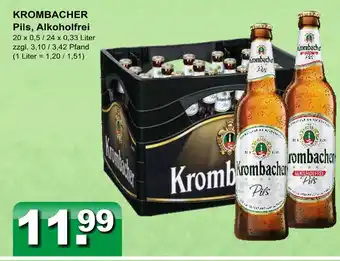 Getränkeparadies Gefromm Krombacher pils, alkoholfrei Angebot
