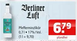 Getränke Oase Berliner luft pfefferminzlikör Angebot
