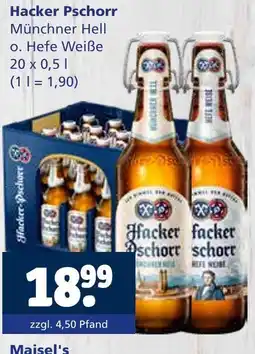 Getränkewelt Hacker pschorr münchner hell o. hefe weiße Angebot
