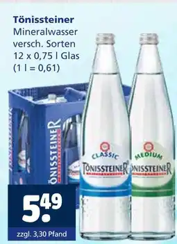 Getränkewelt Tönissteiner mineralwasser Angebot