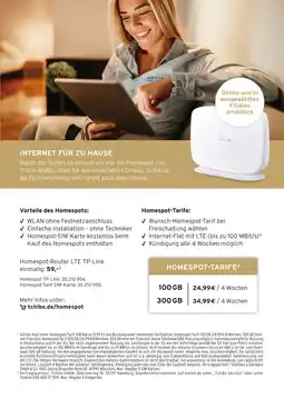 Tchibo Homespot-router lte tp-link Angebot
