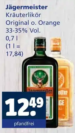 Getränkewelt Jägermeister kräuterlikör original o. orange Angebot