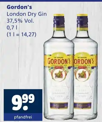 Getränkewelt Gordon's london dry gin Angebot