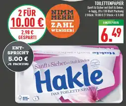 Marktkauf Hakle sanft & sicher mit duft & dekor Angebot