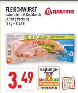 Marktkauf Rasting fleischwurst natur Angebot