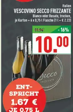 Marktkauf Vescovino secco frizzante bianco Angebot