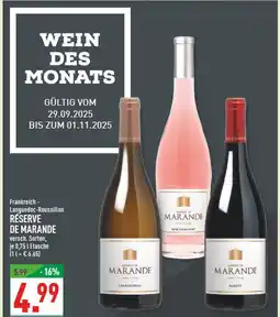 Marktkauf Réserve de marande chardonnay Angebot